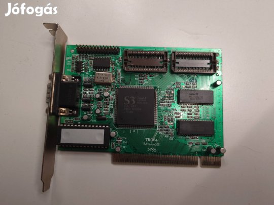 S3 Trio64 PCI Videókártya - A Retro Gamer Alapkő! Próbagarancia!