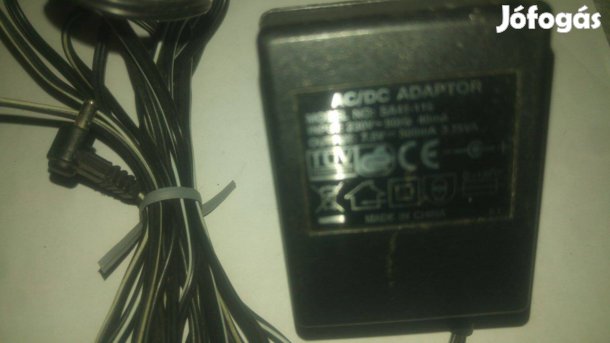 SA41-116 DC adapter 7,5V / 500mA működő