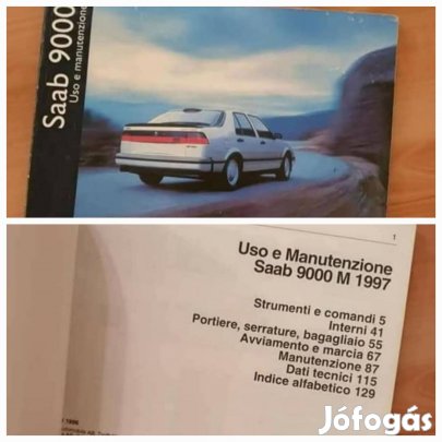 SAAB 9000 Gyári Kezelési Útmutató 1997