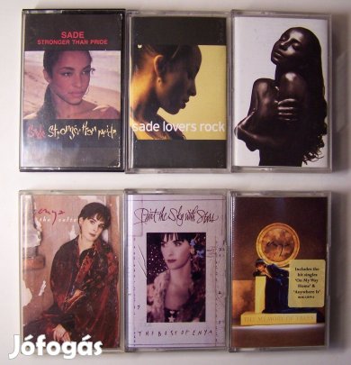 SADE / Enya audiokazetta-kollekció (3-3 db, ár / 6 db)