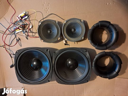 SAL 250 mély hangszóró, közép, hangváltó, MNC reflex, hangfal -ból