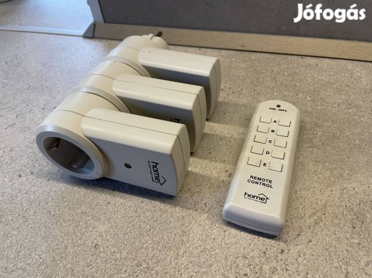 SAL RF távirányítós aljzat (3 részes+táv)