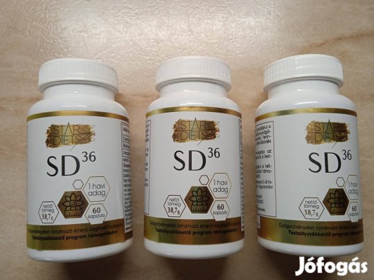 SD36 étrend kiegészítő kapszula 3 dobozzal egyben (3*60db) eladó