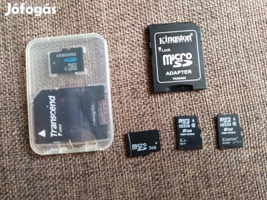 SD Kártya 8-8-4-2 GB 1-1 DB Van
