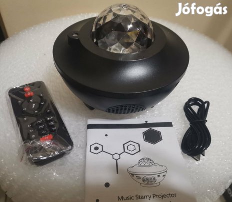 SIGN LED Galaxy Light Csillagprojektor Bluetooth hangszóróval Új