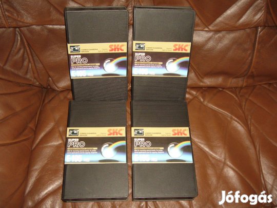 SKC Super Pro VHS profi video kazetta ! 4db újszerű !