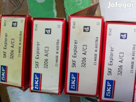 SKF Explorer 3206 A/C3 Minőségi csapágy 4 db egyben