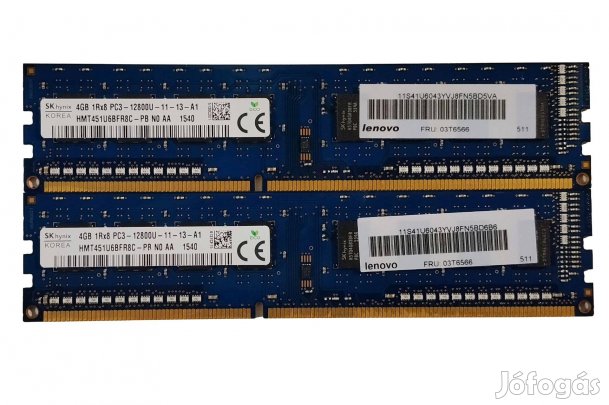 SK Hynix 8GB (2x4GB) DDR3 1600MHz laptop / notebook memória - X