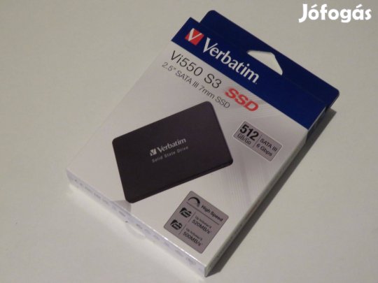 SSD (belső memória), 512GB, SATA 3, 500/520MB/s, Verbatim "Vi550"