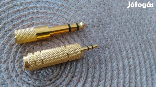 STEREO Jack Átalakitó Aranyozott pár 6.3/3.5 És 3.5/6.3