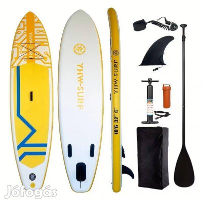 SUP deszka Stand Up Paddle új sárga és piros
