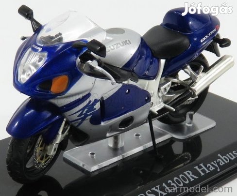 SUZUKI  GSX1300R HAYABUSA - DAMAGE DISPLAY BOX  BLUE MET SILVER
