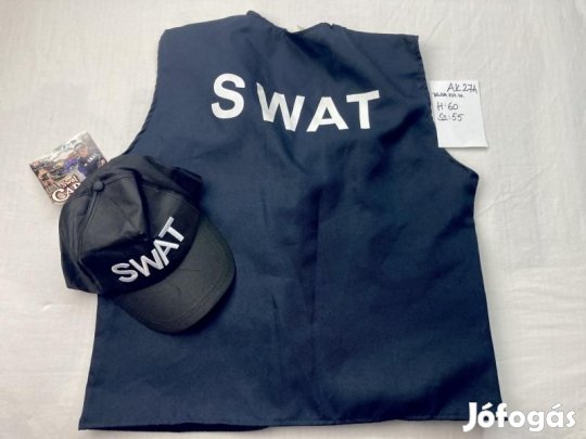 SWAT jelmez, kommandós jelmez, katona jelmez, felnőtt jelmez DK274