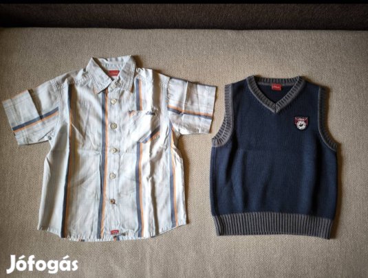 S.Oliver kisfiú ing és mellény 104/110-es méret.