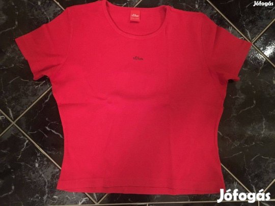S.Oliver női piros felső M-L