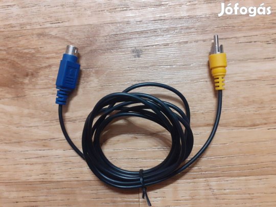 S-Video Mini-DIN4 apa - RCA apa videokábel (2m-es)