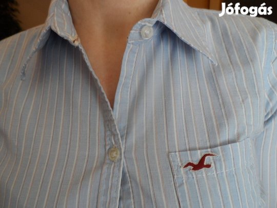 S-es Hollister női blúz világoskék