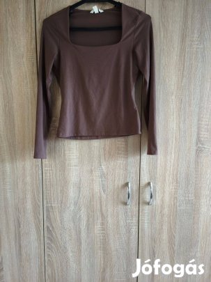 S-es barna női felső H&M-es