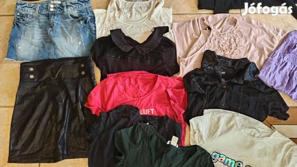 S-es női 17 db-os ruhacsomag olcsón eladó!