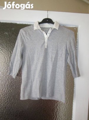 S-es szürke galléros felső