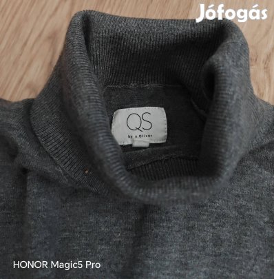 S oliver grafit finomkötött női garbó