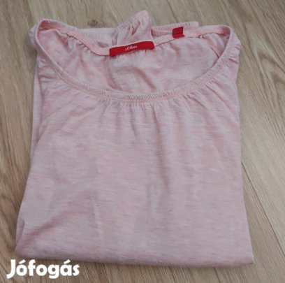 S oliver púder csillámló női felső