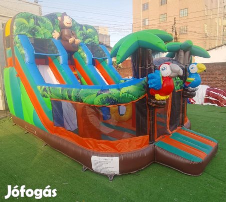 Safaris dupla csúszdás légvár