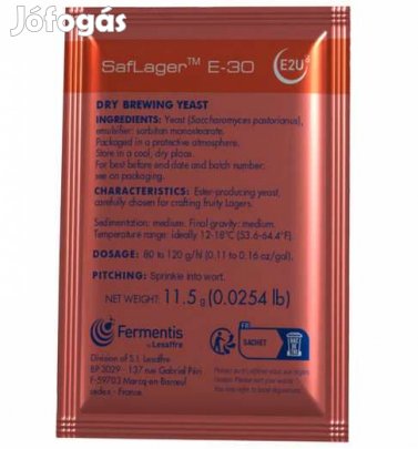 Saflager E-30 sörélesztő 11,5g   (5766)