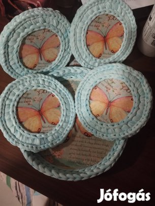 Saját készítésű kis tálca + alátét