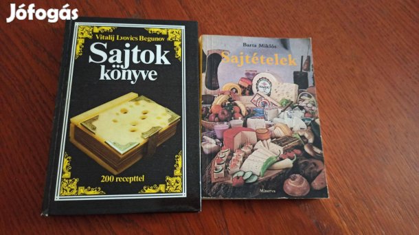 Sajtos szakácskönyvek / 3 db