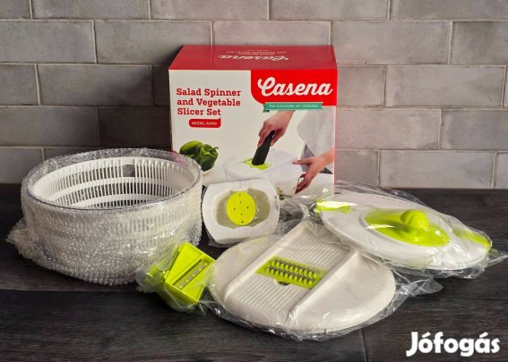 Saláta centrifuga és zöldségszeletelő készlet - Új