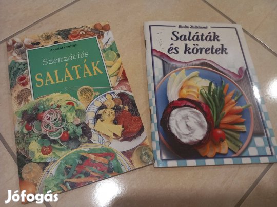 Salátareceptkönyvek (kettő) eladók