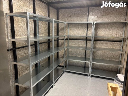 Salgó polc 53x91x198 cm méretű 4 polcelem eladó, országos szállítással