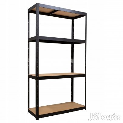 Salgó polc, 4 szintes 150x75x30cm, fekete
