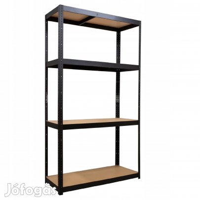 Salgó polc, 4 szintes 150x75x30cm, fekete