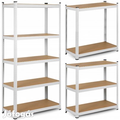 Salgó polc, 5 szintes 180x90x30cm, fehér