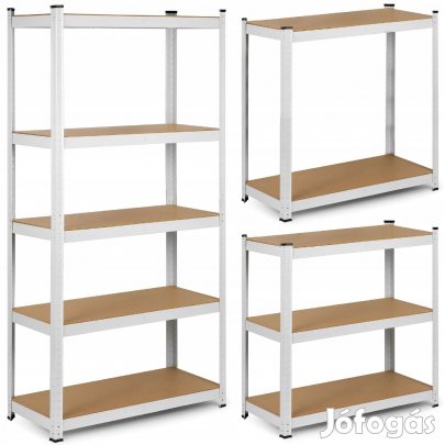 Salgó polc, 5 szintes 180x90x30cm, fehér