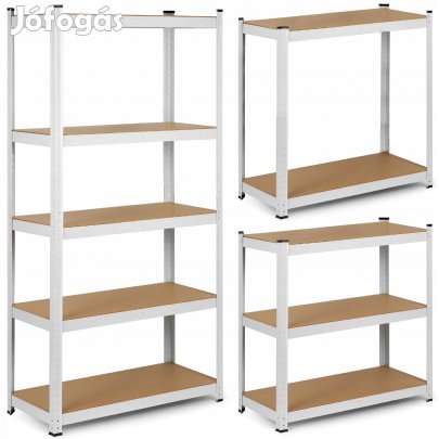 Salgó polc, 5 szintes 180x90x40cm, fehér