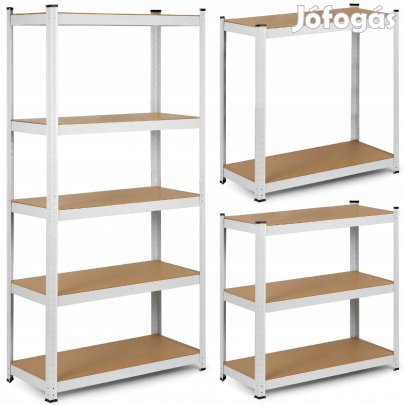 Salgó polc, 5 szintes 180x90x40cm, fehér