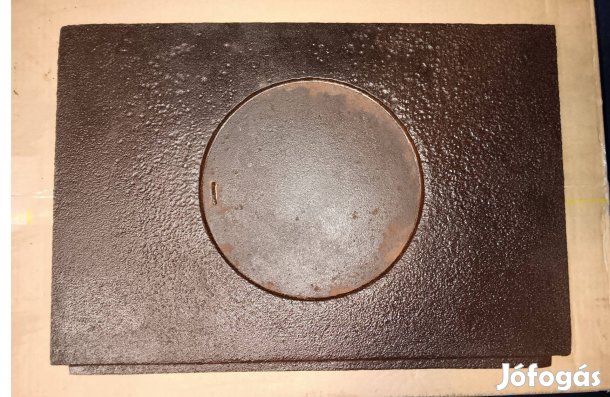 Salgó tűzhely, sparhelt gyári öntvény platni, fedlap + karika jó állap