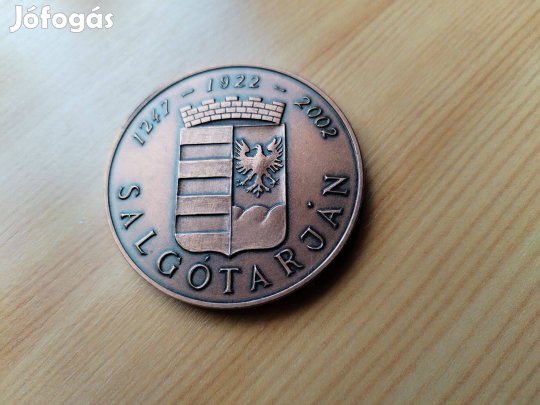 Salgótarján 80 éve város emlékérem Csak 70 db készült Ritka d