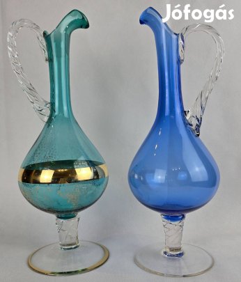 Salgótarjáni fújtüveg Karaffa (2db) (T:180)