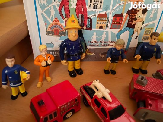 Sam a tűzoltó című mese járgányok és figurák olcsón vihetők