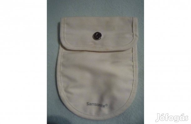 Samsonite" vászon nyakba akasztható útlevél tartó, pénztárca
