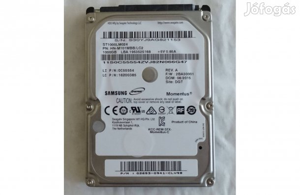 Samsung 1000GB 2,5" laptop hdd
