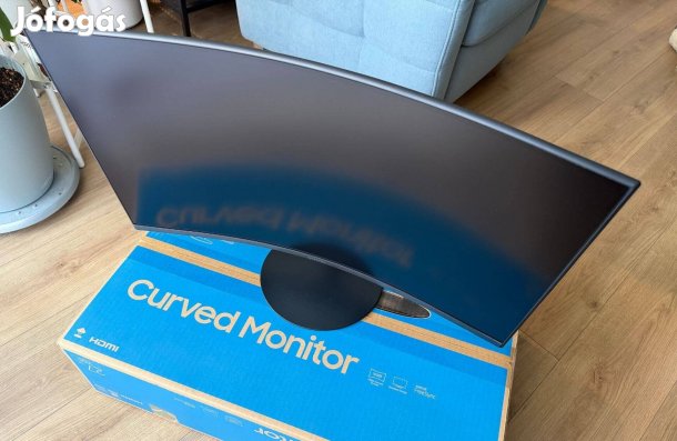 Samsung 27" ívelt monitor (C27T550FD) hibátlan, 1000R, 75Hz