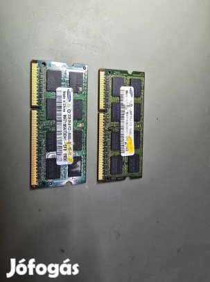 Samsung 2x2GB 4GD DDR3 RAM laptopba