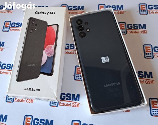 Samsung A13 64GB Fekete Kártyafüggetlen Új Mobiltelefon