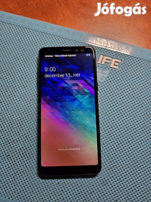 Samsung A8 2018 - Független DUAL SIM - TEL+Töltő+Uj AKKU+Ajándék Fólia