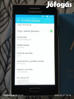 Samsung A 3 kártyafüggetlen gyűjtői darab 